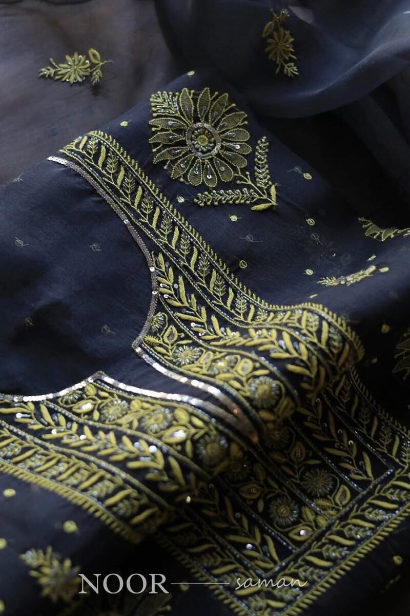 Midnight Blue | Noor Organza Silk Fabrics