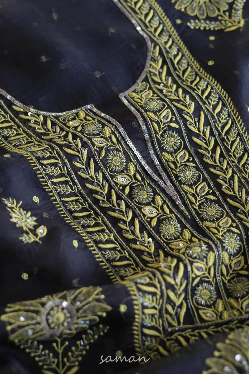 Midnight Blue | Noor Organza Silk Fabrics