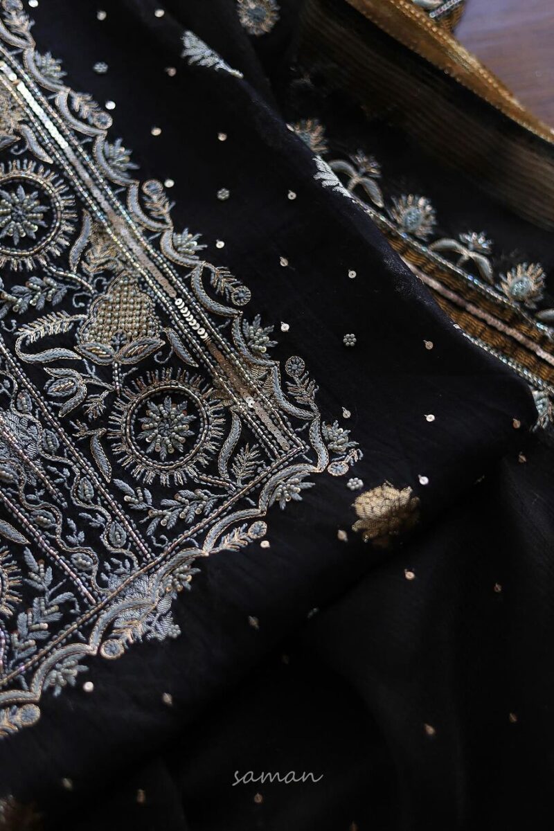 Zari Chanderi Chikankari Fabrics