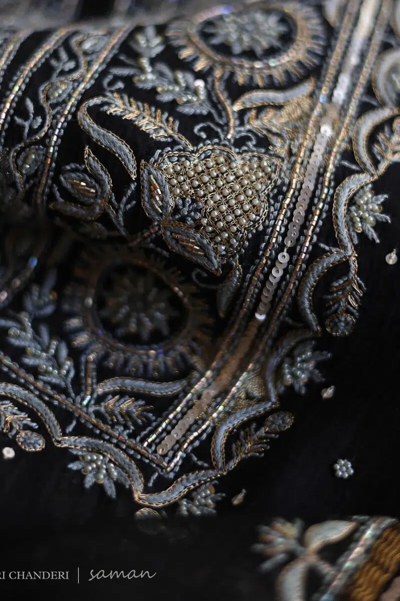 Zari Chanderi Chikankari Fabrics