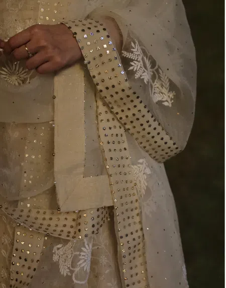 Chikankari Noor Mukaish Dupattas