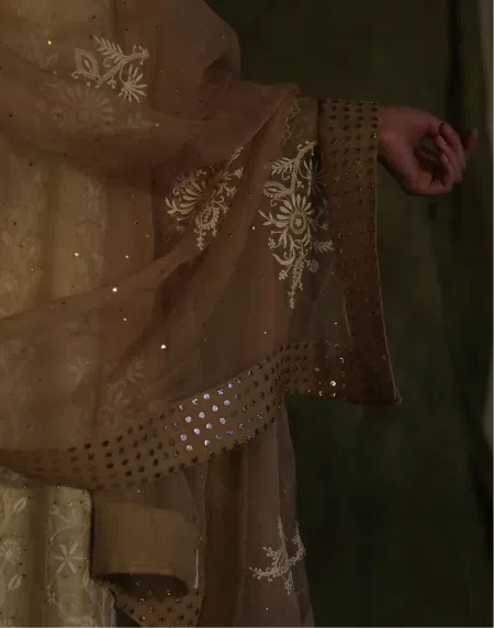 Chikankari Noor Mukaish Dupattas