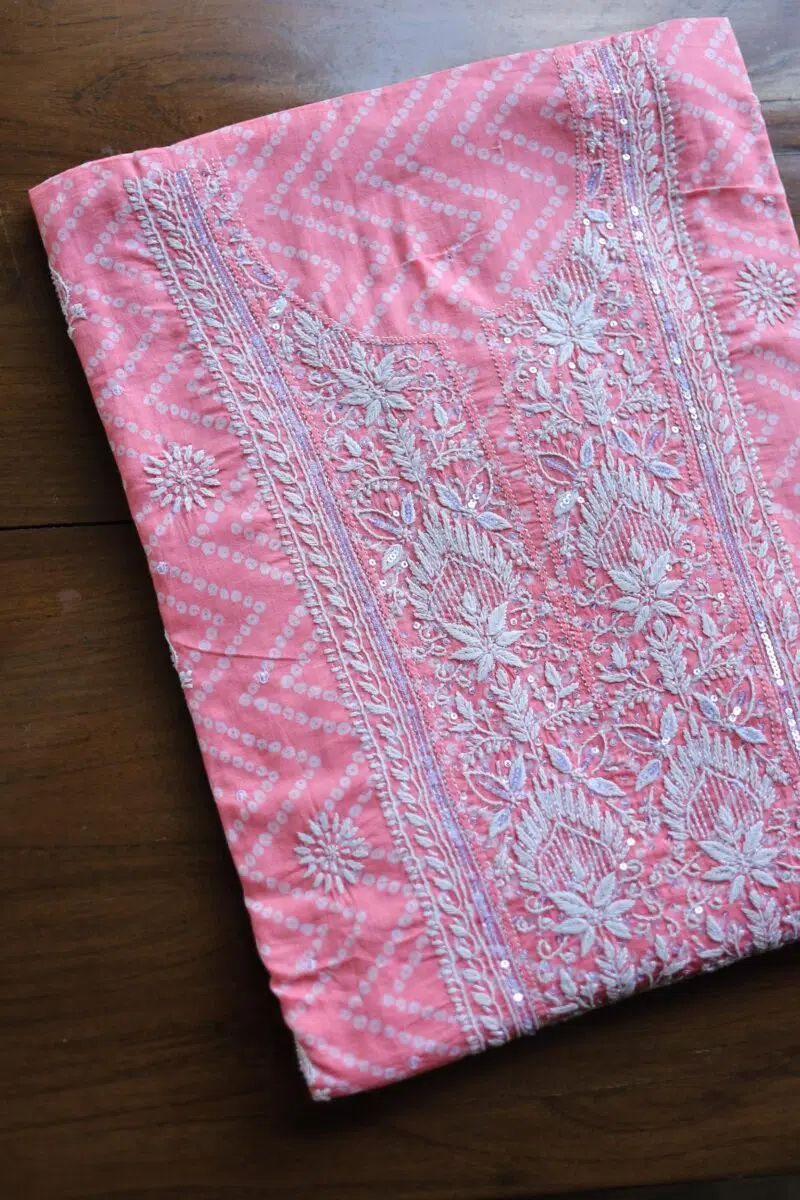 Cotton Chikankari Kurta Fabrics