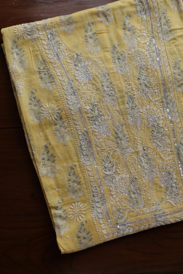 Cotton Chikankari Kurta Fabrics