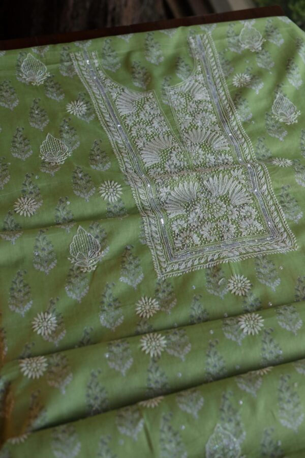 Cotton Chikankari Kurta Fabrics - Image 6