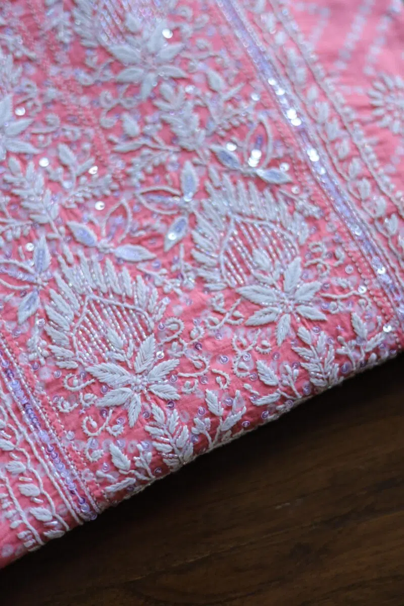Cotton Chikankari Kurta Fabrics