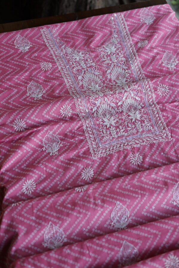 Cotton Chikankari Kurta Fabrics - Image 5