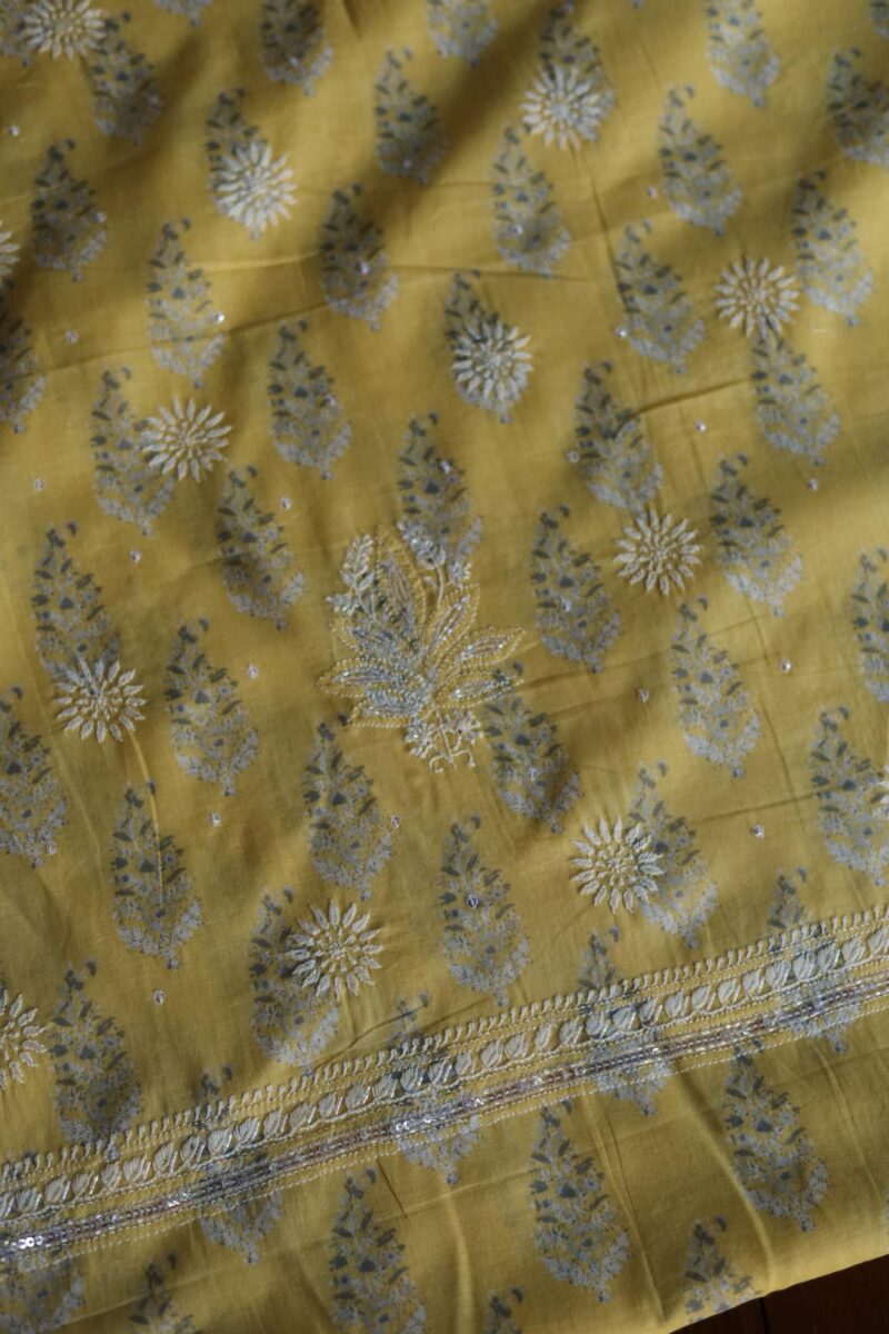 Cotton Chikankari Kurta Fabrics