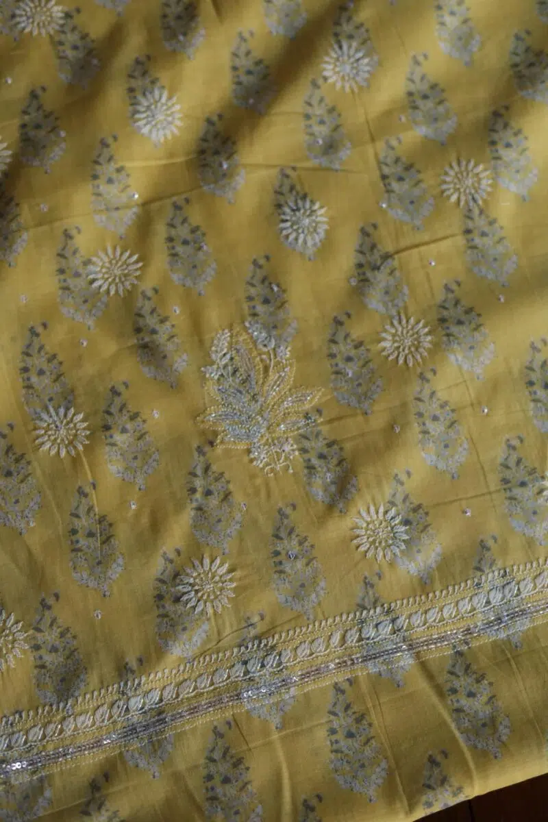 Cotton Chikankari Kurta Fabrics