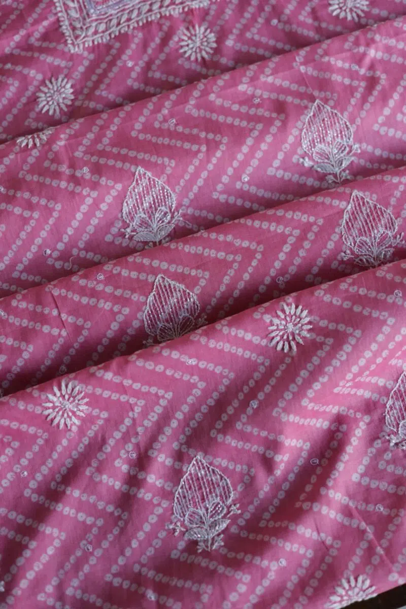 Cotton Chikankari Kurta Fabrics