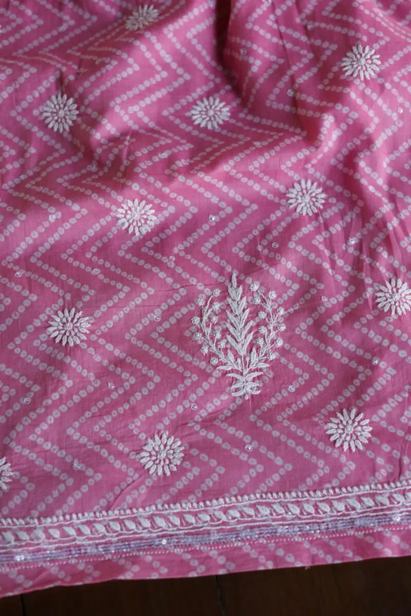 Cotton Chikankari Kurta Fabrics