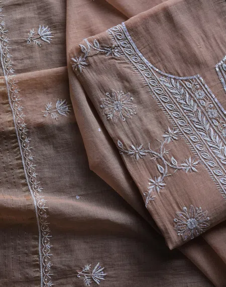 Crush Chanderi Sequins Kurta Sets