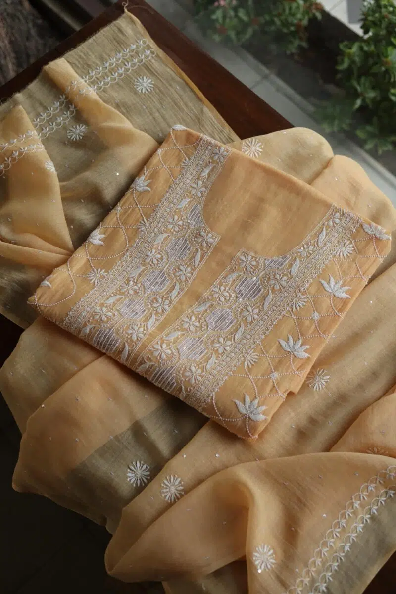 Crush Chanderi Sequins Kurta Sets