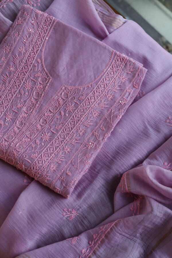 Crush Chanderi Sequins Kurta Sets - Image 8