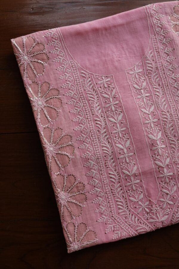 Daraz Chanderi Chikankari Kurta Fabrics