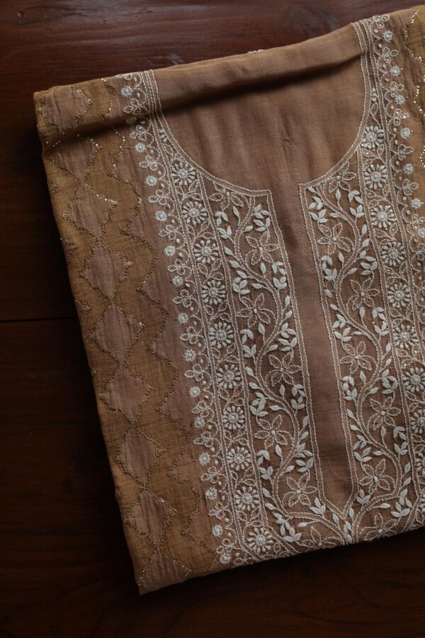 Daraz Chanderi Chikankari Kurta Fabrics