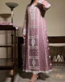 PLUM OMBRÉ | ORGANZA CHIKANKARI ANARKALI