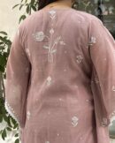 Malmal Chikankari Cropped Kaftans