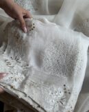 Coral Motif Noor Organza Dupattas