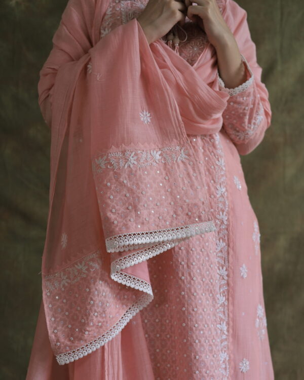 Jacquard Sequins Chikankari Kurta Sets - Image 10