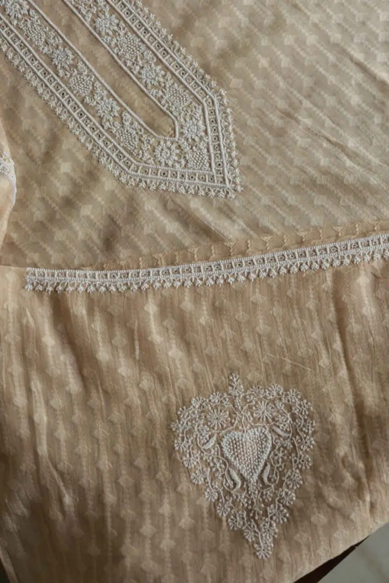 Jacquard Pearl Work Men's Kurta Fabrics