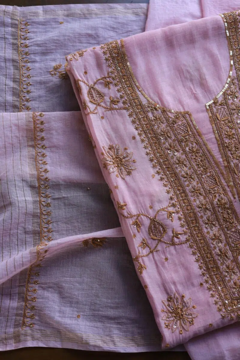 Crush Chanderi Sequins Kurta Sets