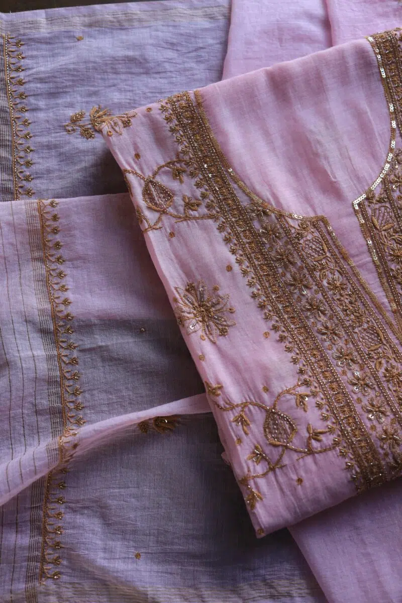 Crush Chanderi Sequins Kurta Sets