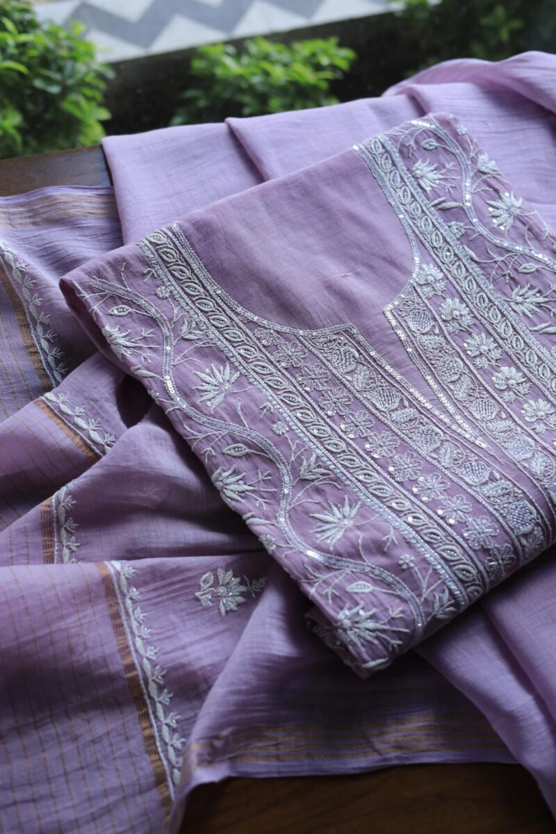 Crush Chanderi Sequins Kurta Sets