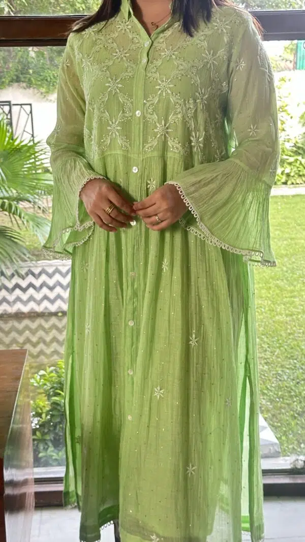 Mal Chikankari Dress - Image 3