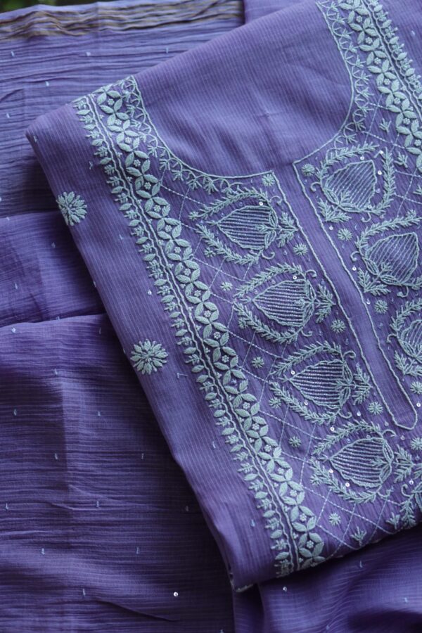 Mal Cotton Fine Chikankari Fabrics - Image 3