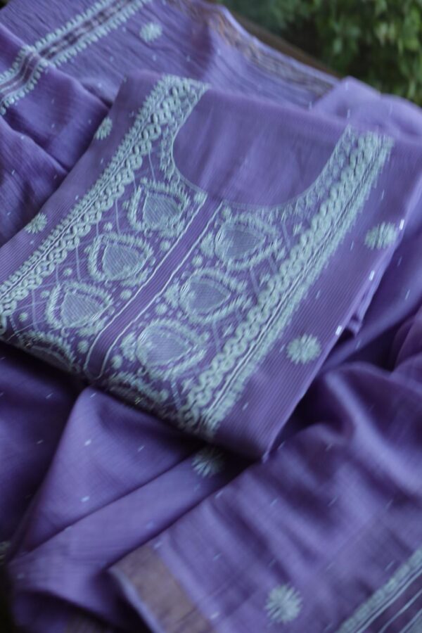 Mal Cotton Fine Chikankari Fabrics - Image 6