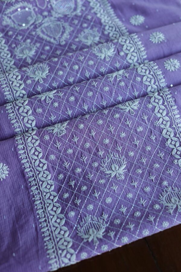 Mal Cotton Fine Chikankari Fabrics - Image 8