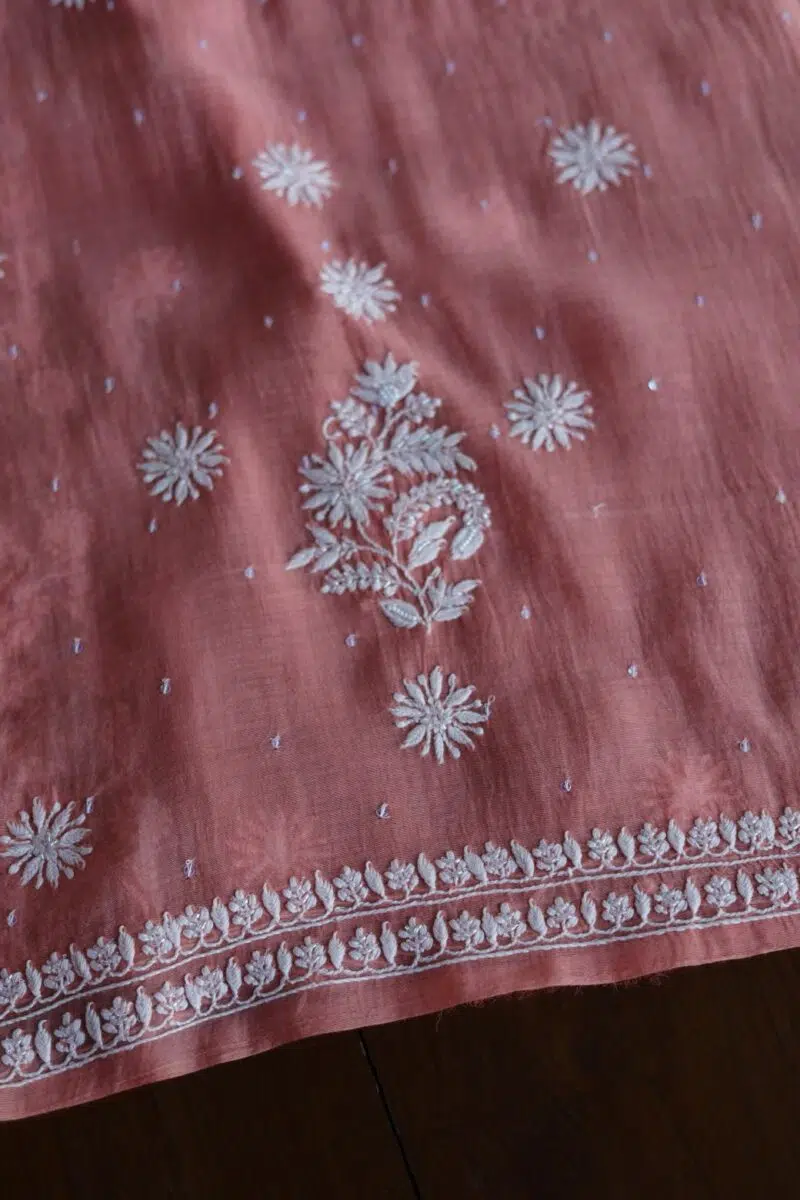 Mal Maheshwari Pearl Chikankari Fabrics