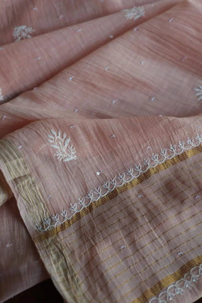 Mal Maheshwari Pearl Chikankari Fabrics