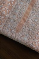 Malmal All Over Chikankari Mens Kurtas Fabrics