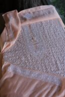 Malmal All Over Chikankari Mens Kurtas Fabrics