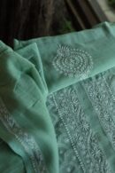Malmal All Over Chikankari Mens Kurtas Fabrics