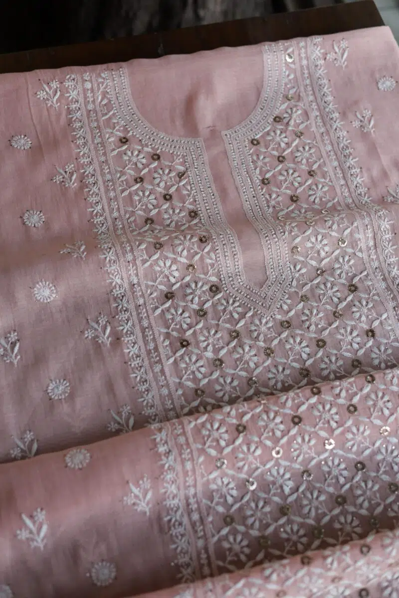 Malmal Chikankari Fabrics