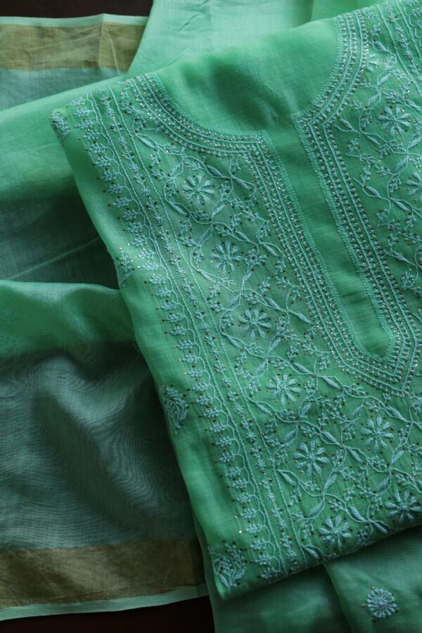 Malmal Chikankari Fabrics - Image 8