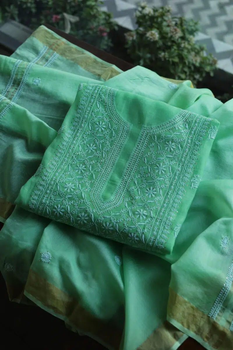 Malmal Chikankari Fabrics