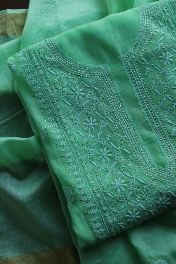 Malmal Chikankari Fabrics - Image 4