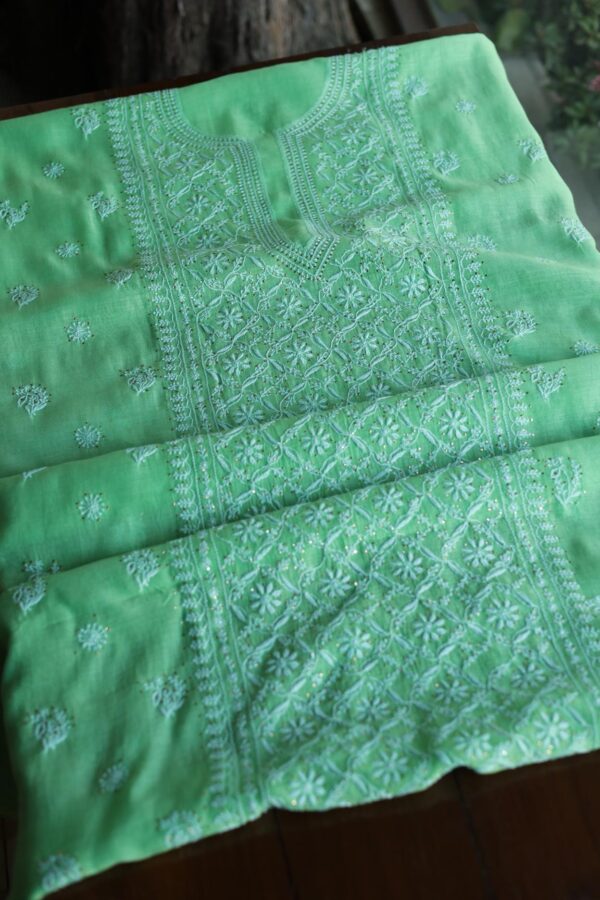 Malmal Chikankari Fabrics - Image 11