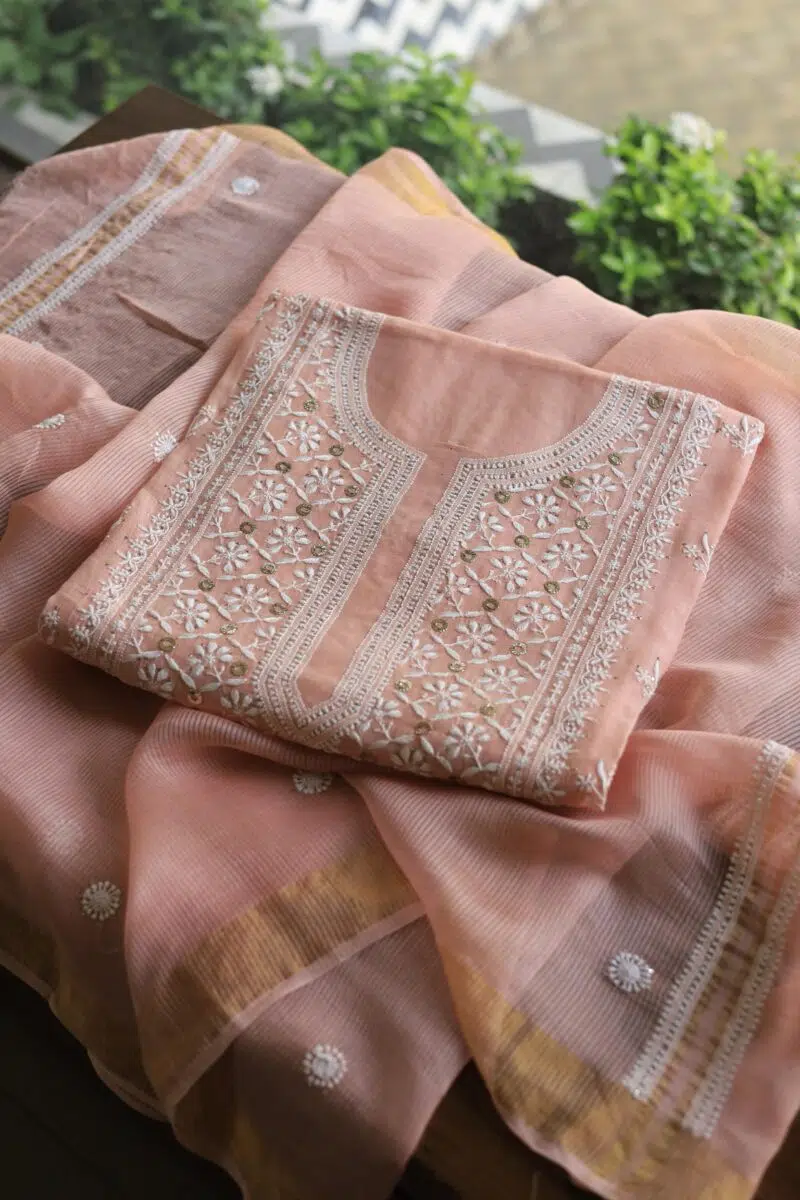 Malmal Chikankari Fabrics