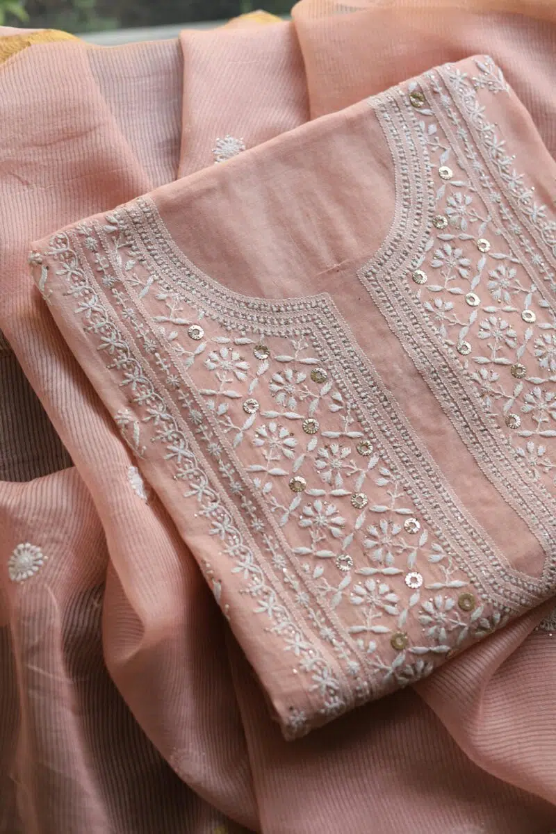 Malmal Chikankari Fabrics