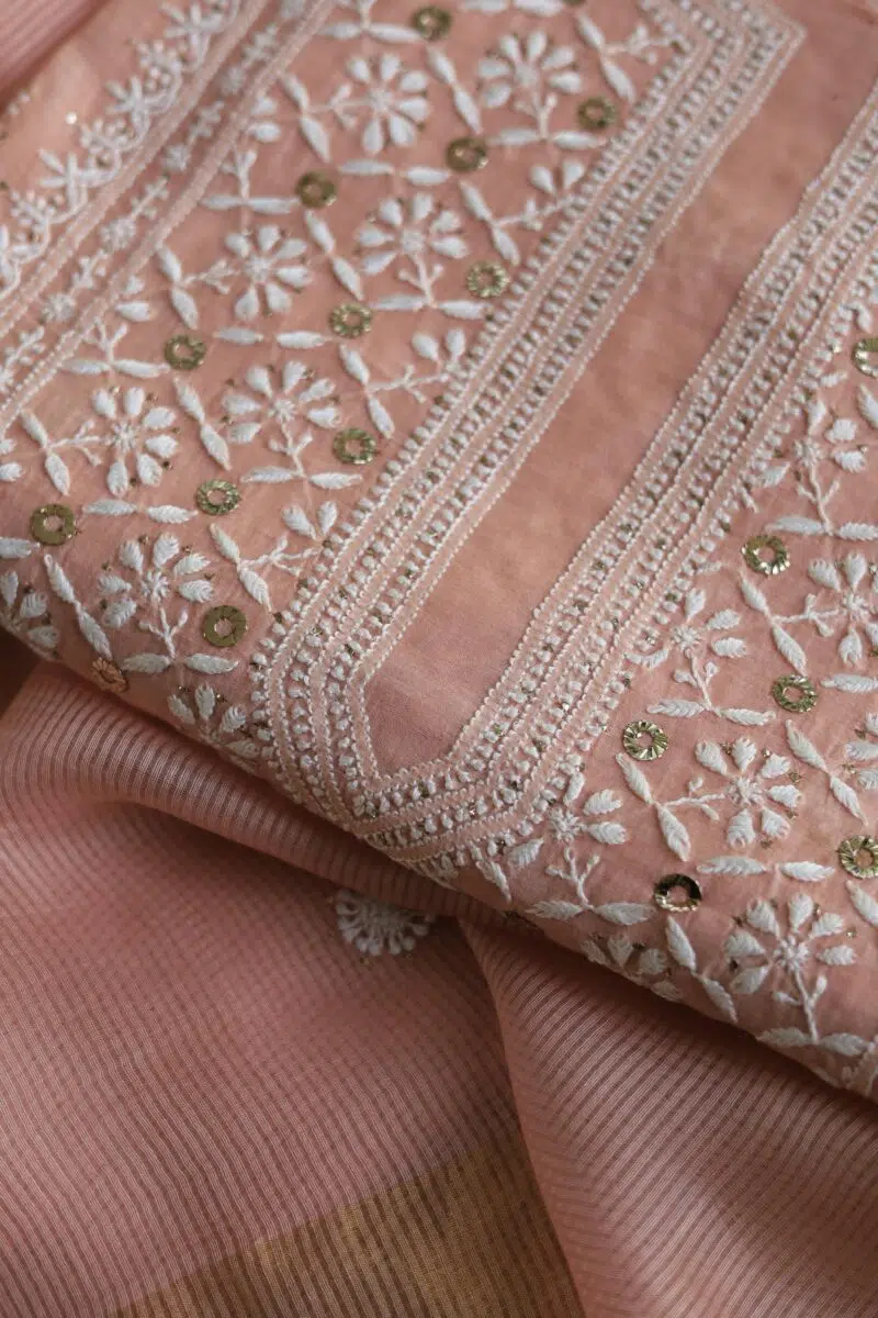 Malmal Chikankari Fabrics