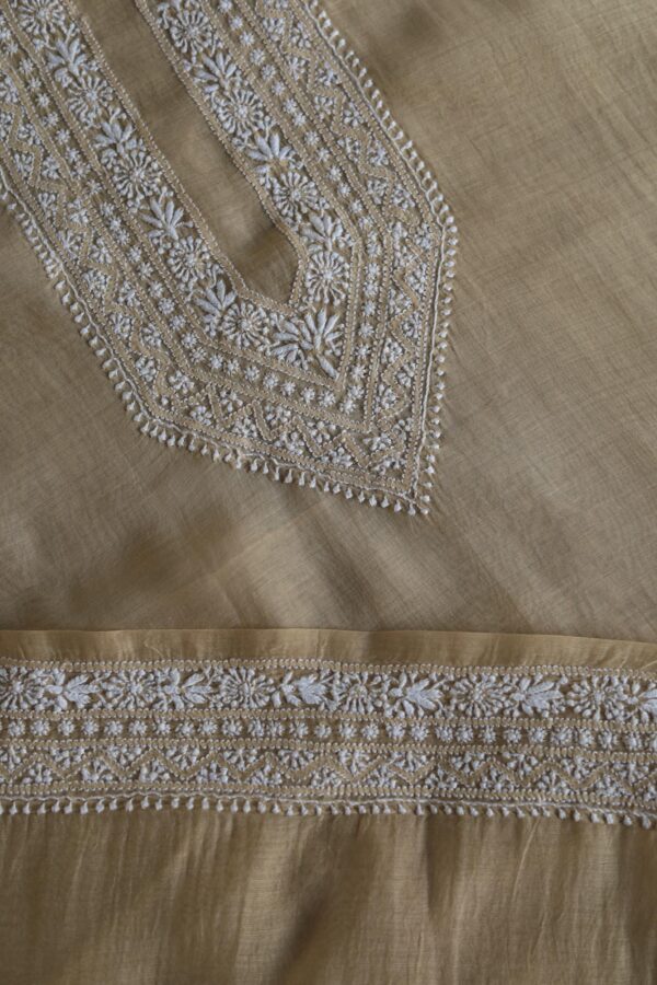 Malmal Chikankari Men's Kurtas Fabrics - Image 6