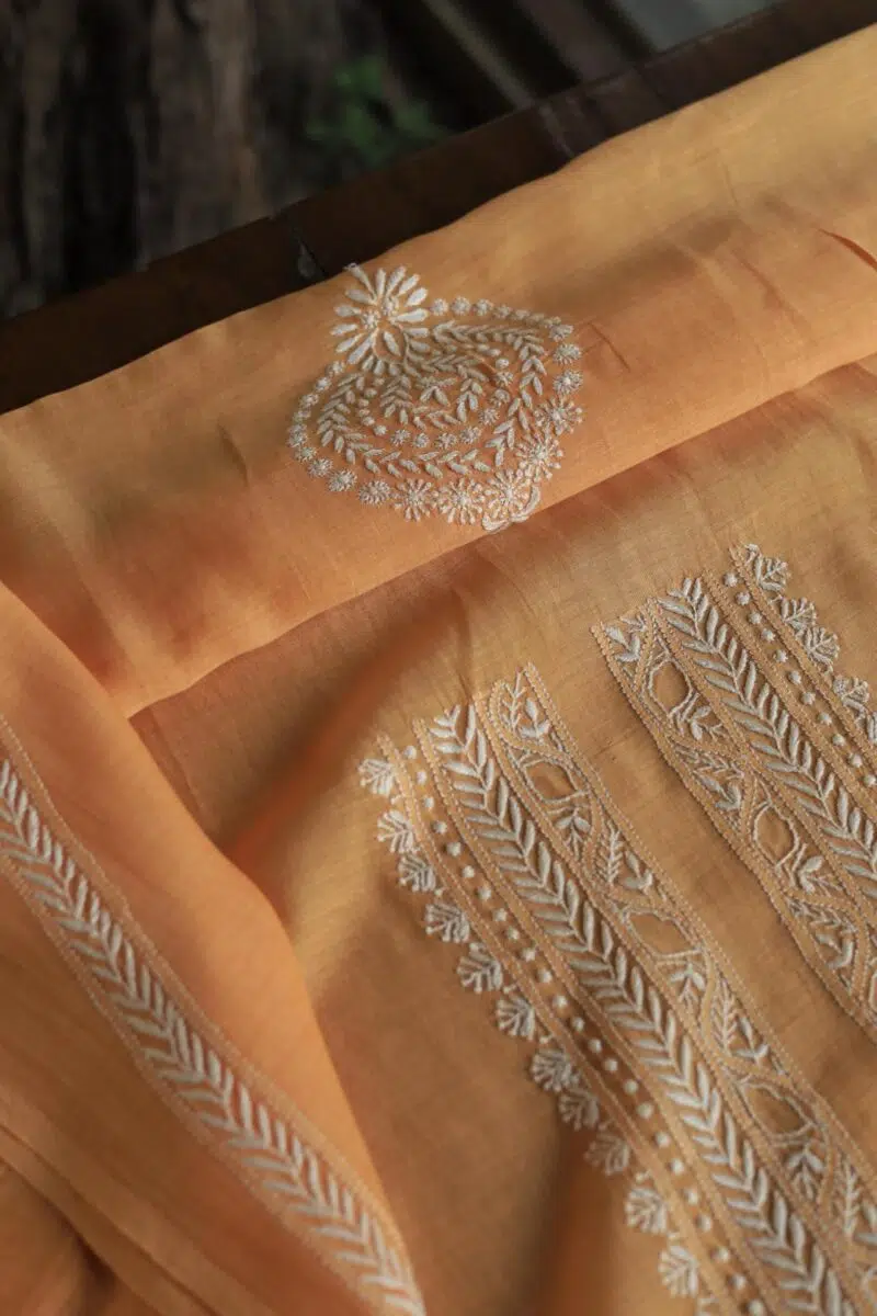 Malmal Chikankari Men's Kurtas Fabrics