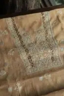Malmal Zari Booti Chikankari Fabrics