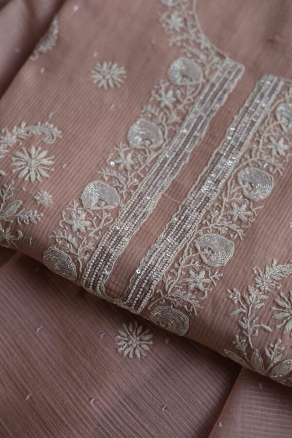 Malmals Pearl Work Chikankari Fabrics - Image 2