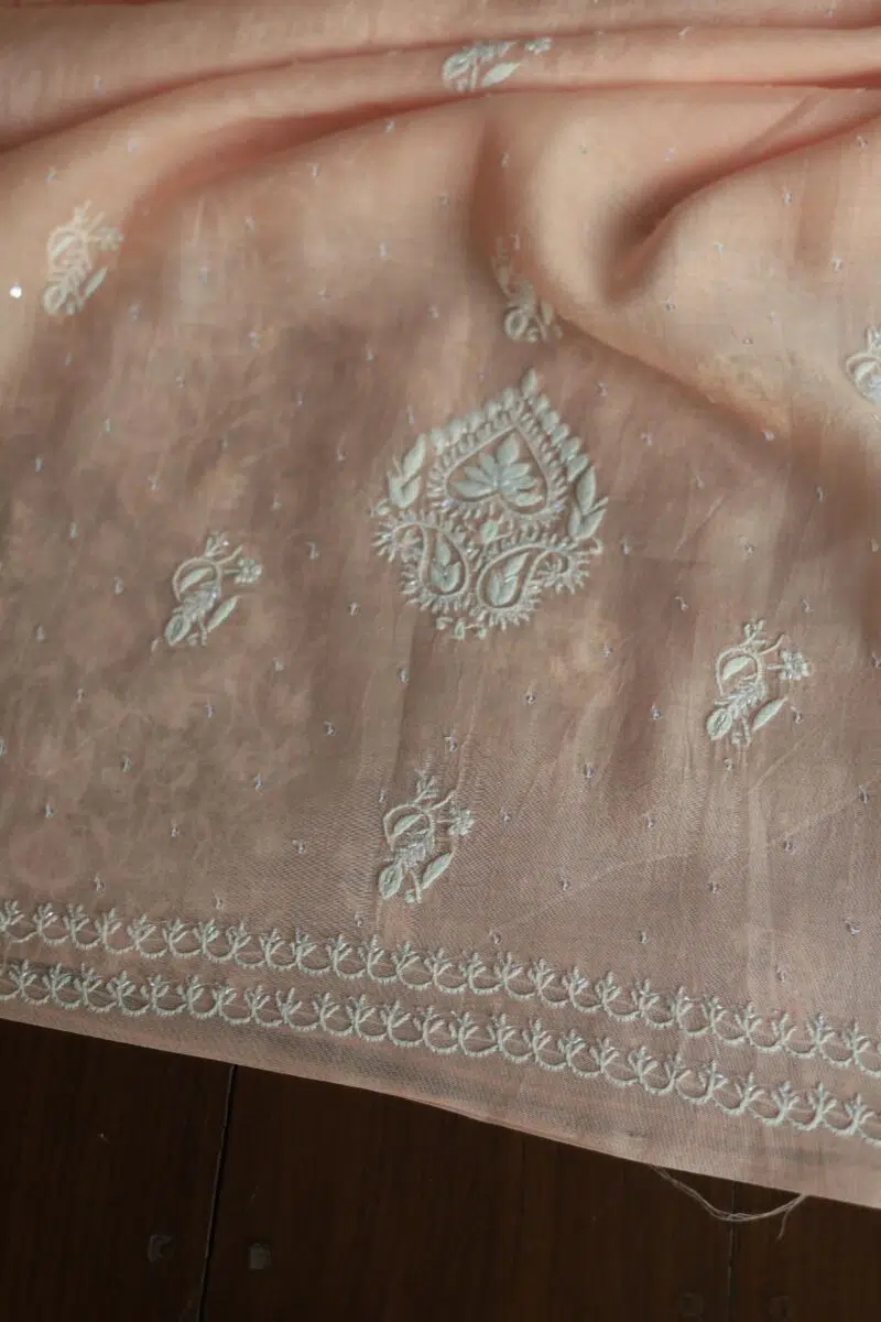 Malmals Pearl Work Chikankari Fabrics